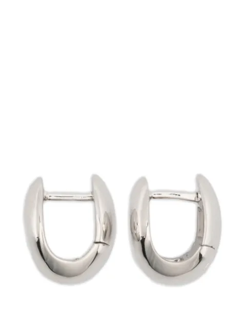 Maria Black Finney domed huggie earrings Silver 101142AGPAIR