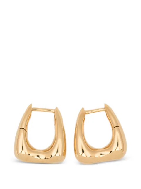 Maria Black Satchel Bend huggie earrings Gold 101149YGPAIR