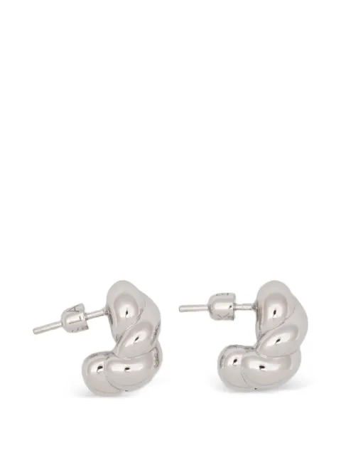 Maria Black Robe small twisted earrings Silver 101145AGSPAIR