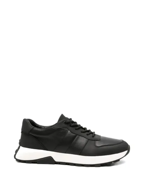 SERGIO MORETTI FIRENZE panelled leather sneakers Black 396920289