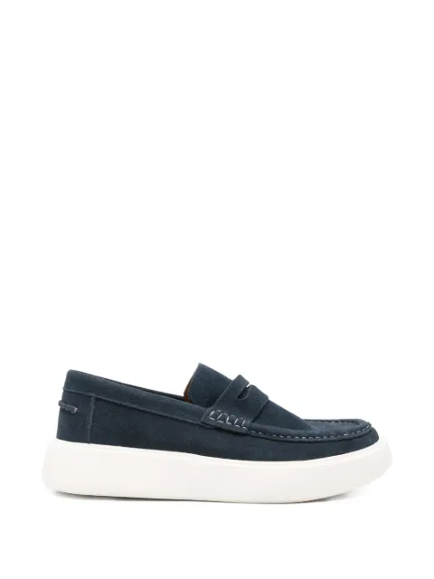 SERGIO MORETTI FIRENZE suede loafers Blue 396920263