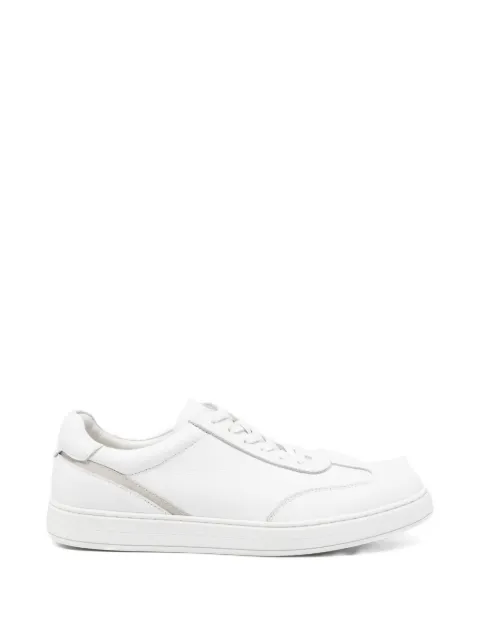 SERGIO MORETTI FIRENZE panelled lace-up sneakers White 396920261