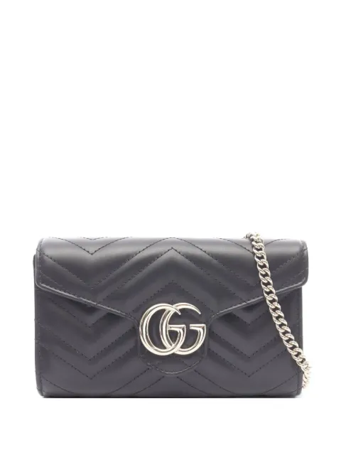 Gucci Pre-Owned 2020s GG Marmont matelassé shoulder bag Black 1069213