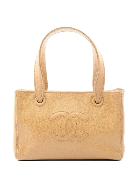 CHANEL Pre-Owned 2004-2005 mini Coco mark tote bag Neutrals 10695919370406