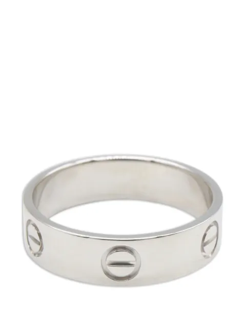Cartier 2020s Love screw-detail ring Silver 1068178
