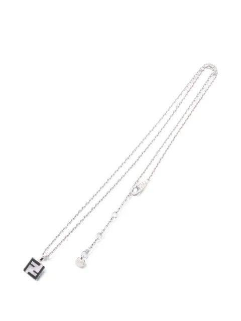 Fendi Pre-Owned 2020s FF-motif necklace Silver 1069210