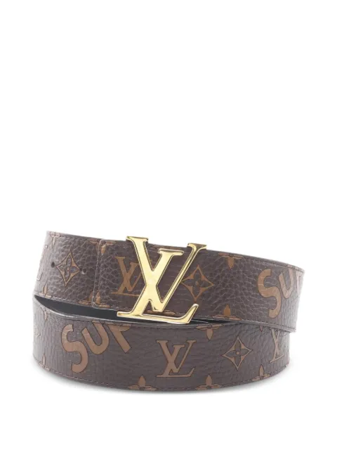 Louis Vuitton Pre-Owned x Supreme 2017 LV-initials belt Brown 1065163BP1197