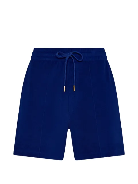 AMAN terry drawstring shorts Blue CMAMTC23045
