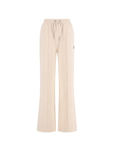 Moncler drawstring-waist flared trousers Neutrals W8H0000289B2V
