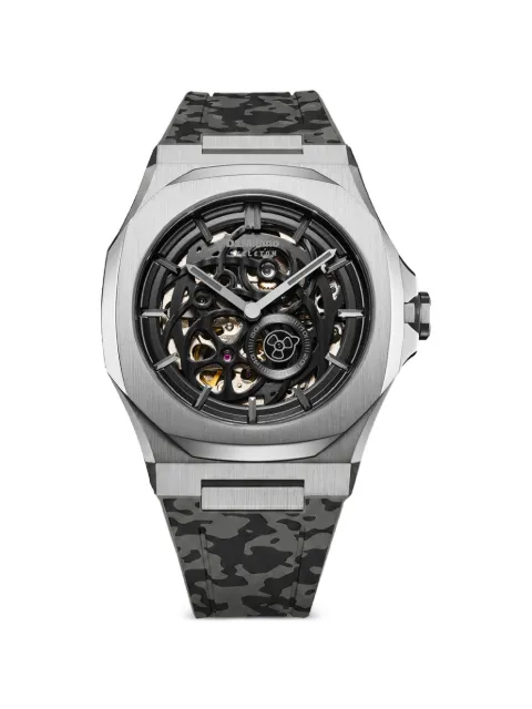 D1 Milano Camo Marvel Skeleton 41.5mm watch Grey SKRJ20