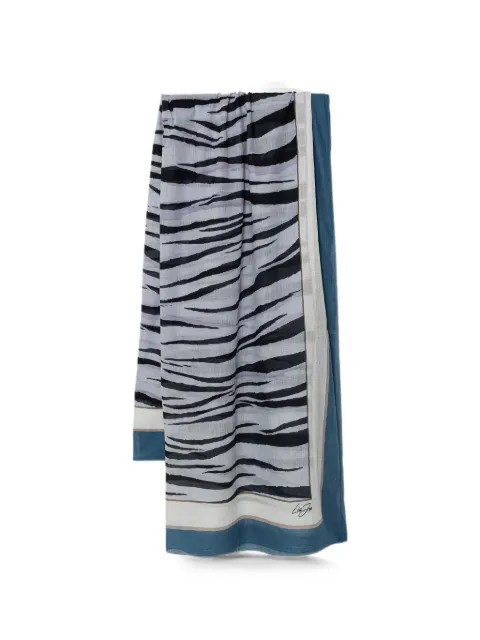 LIU JO zebra-print scarf Neutrals 2A6036T9849