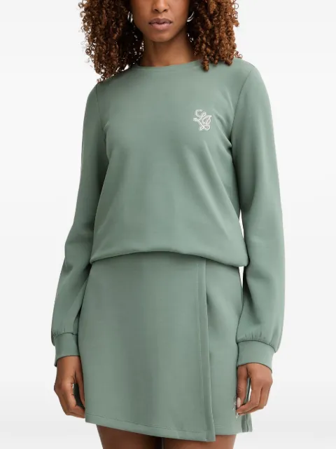 LIU JO logo-embellished sweatshirt Green TA6078JS869
