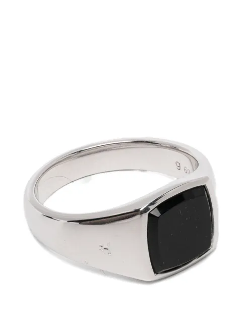 Tom Wood Kay onyx ring Silver 101276TW