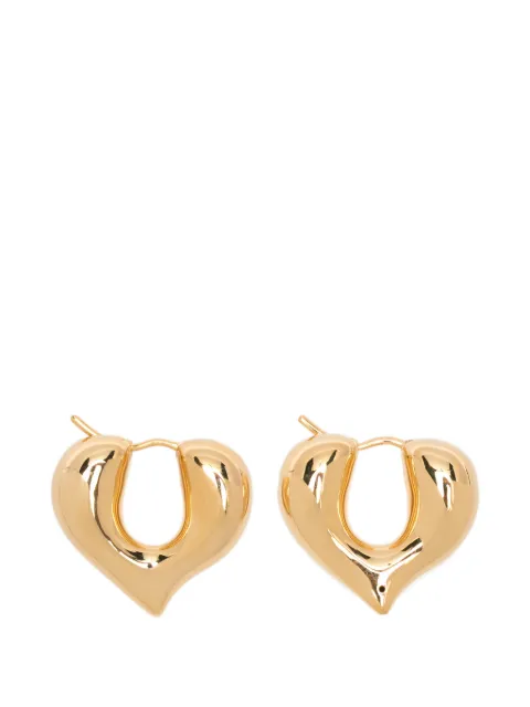 Missoma Molten Heart post-back-fastening hoop earrings Gold VALGE2NS