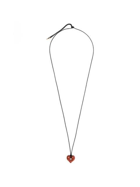 Missoma Molten Heart gemstone-pendant necklace Brown VALGN13JAS