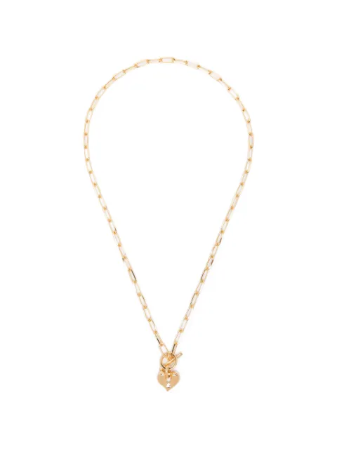 Missoma Molten Heart T-bar necklace Gold VALGN9NS