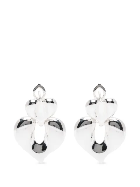 Missoma Molten Heart earrings Silver VALSE3NS