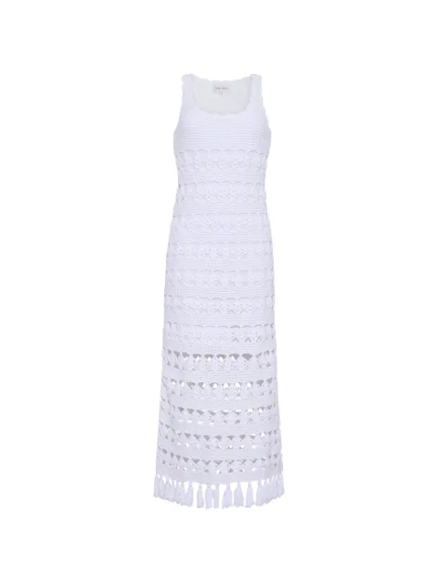 Cara Cara Joan tassel-trimmed crochet maxi dress White 9101IVY