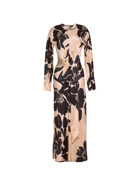 Cara Cara floral-print belted maxi dress Neutrals 1576FLSG