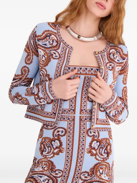 Cara Cara Llana paisley-print cardigan Blue 9010SPSK