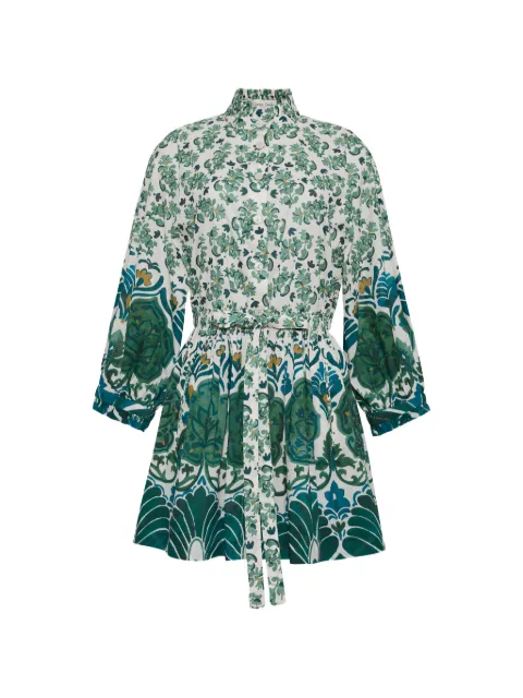 Cara Cara Beatrice floral-print mini dress White 1405SAMG