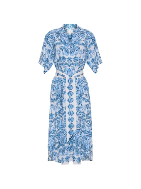 Cara Cara Rhodes paisley-print dress Blue 1612PPSK