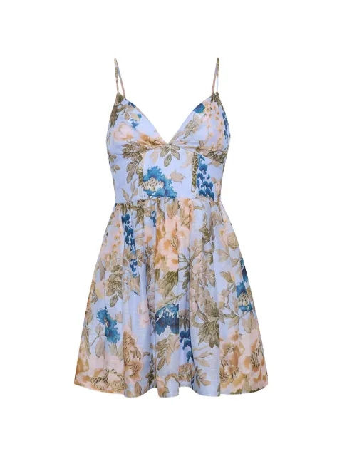 Cara Cara Miro floral-print mini dress Blue 1528SLOFMLB