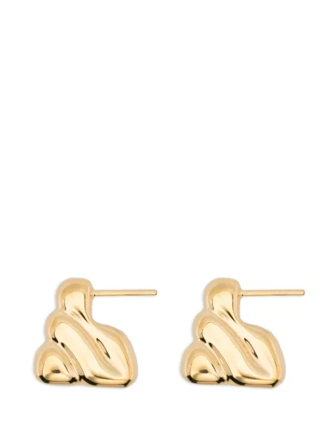 Maria Black small Bogota wavy earrings Gold 101111YGSPAIR