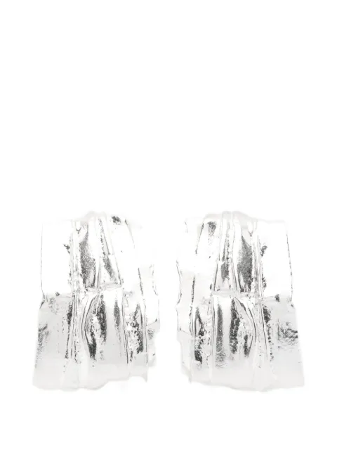 Completedworks textured hoop earrings Silver R2256