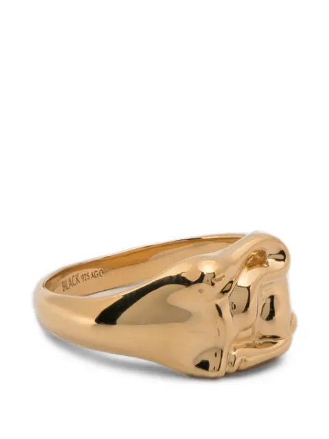 Maria Black Rabbit mini signet ring Gold 500507YG