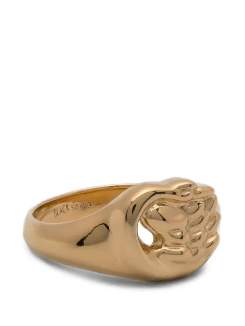 Maria Black Swan Mini signet ring Gold 500508