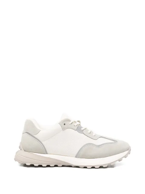 SERGIO MORETTI FIRENZE suede-panel sneakers Grey 396920269