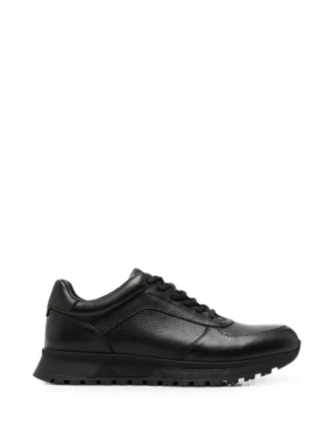 SERGIO MORETTI FIRENZE panelled leather sneakers Black 396920291