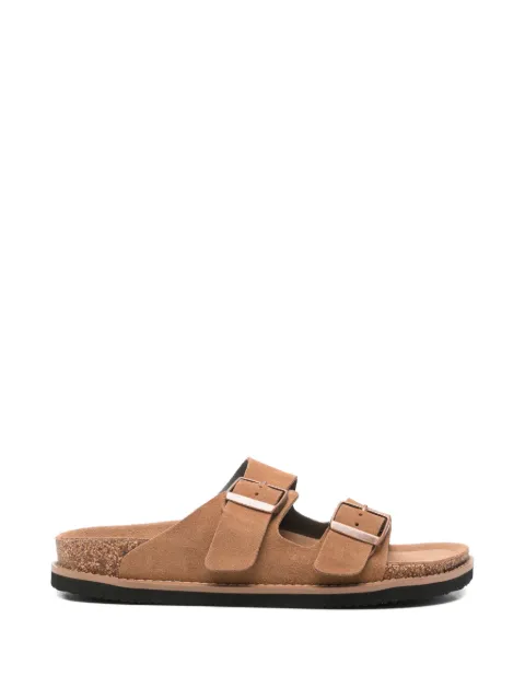 SERGIO MORETTI FIRENZE double-strap sandals Brown 396920279