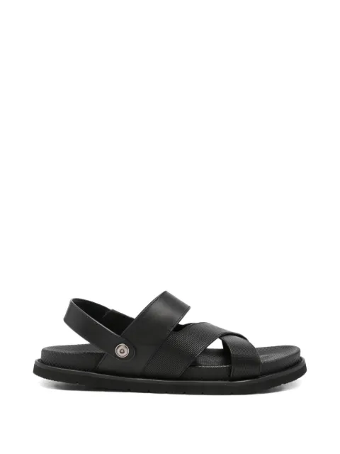 SERGIO MORETTI FIRENZE cross-straps sandals Black 396920256
