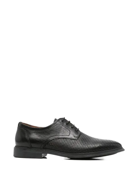 SERGIO MORETTI FIRENZE perforated leather lace-up shoes Black 396920268