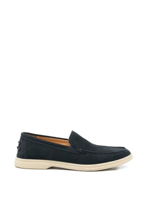SERGIO MORETTI FIRENZE stud-embellished suede loafers Blue 396920264