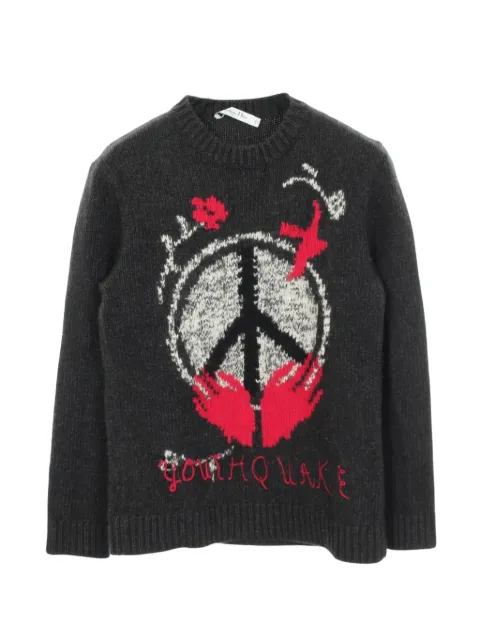 Christian Dior Pre-Owned 2020s Youthquake long-sleeve sweater Grey 1062551