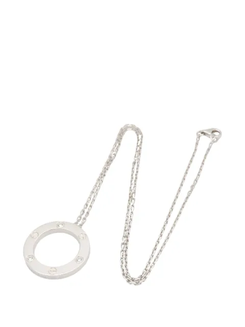 Cartier Love Circle diamond necklace Silver 1068263