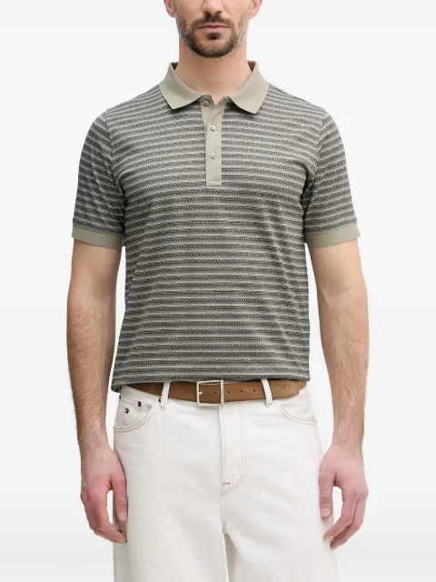 Karl Lagerfeld horizontal-stripe polo shirt Green 745009562204