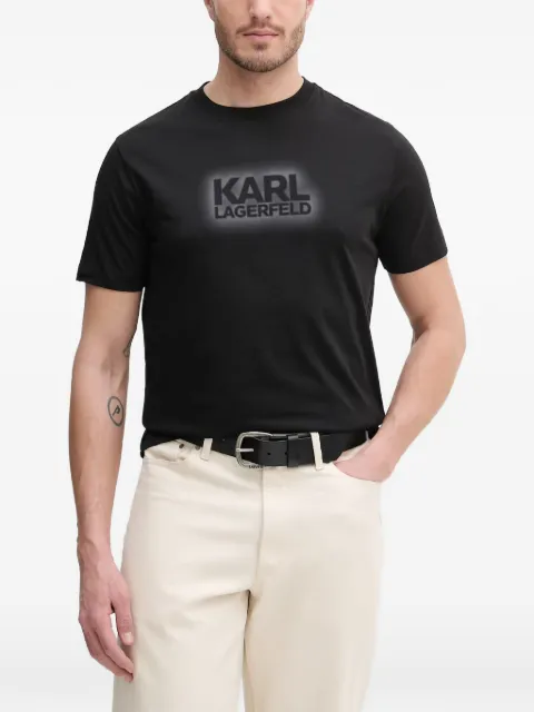 Karl Lagerfeld logo-print T-shirt Black 755060562242