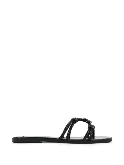 Karl Lagerfeld embellished multi-strap sandals Black KL87406