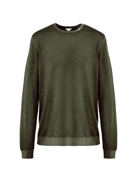 Malo crew-neck long-sleeve sweater Green UXA271F1I41E3518