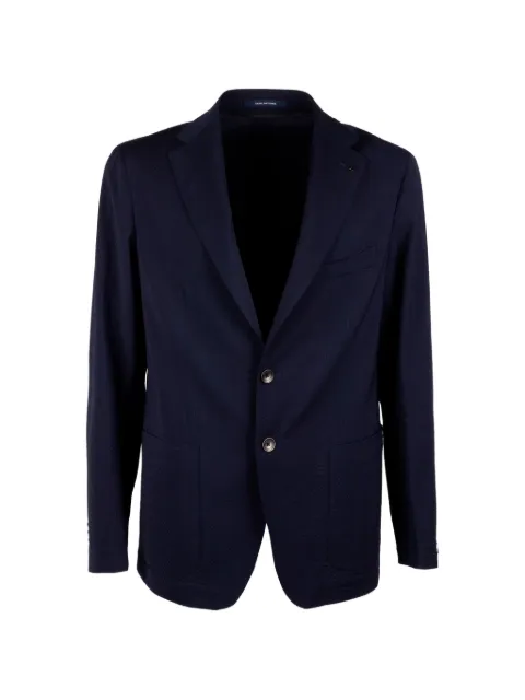 Tagliatore Dakar seersucker blazer Blue DAKAR22KPE5500191254
