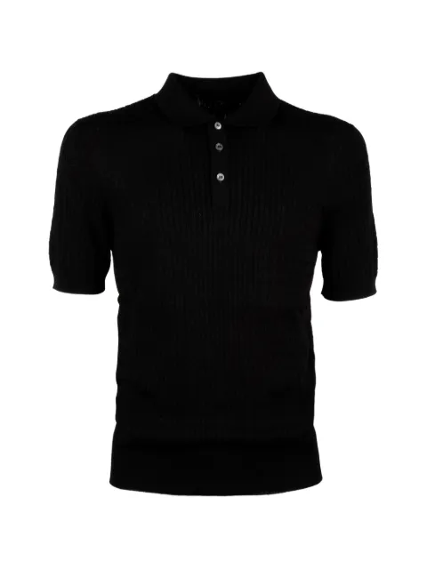 Tagliatore cable-knit polo shirt Blue KARTGSE26012111