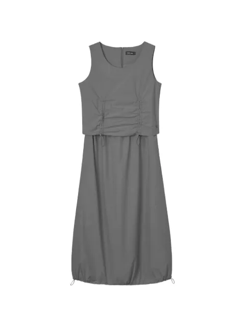 tout a coup ruched drawstring dress Grey M135AU6