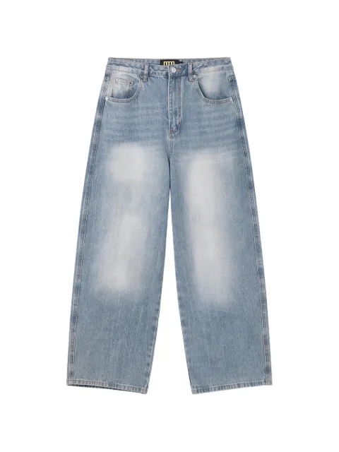 Mini Cream faded wing-print jeans Blue 6SM120A