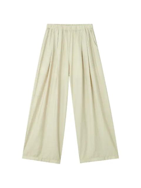 b+ab pleated wide-leg trousers Neutrals 6U189AS