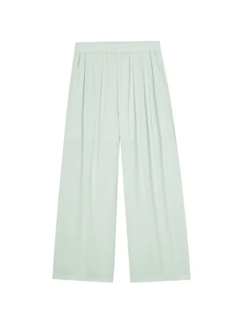 tout a coup pleated wide-leg trousers Green M146AU6