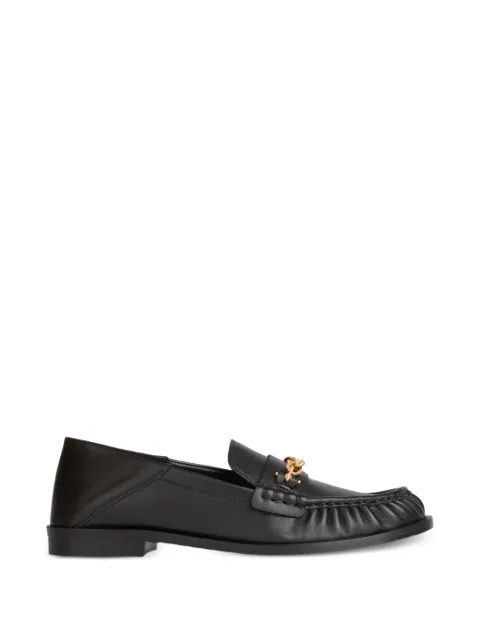 Balmain Sync smooth-leather loafers Black HM1UO403LNAP